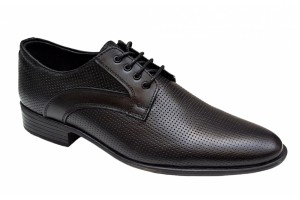 Pantofi barbati, eleganti, din piele naturala, Negru - GKR22N